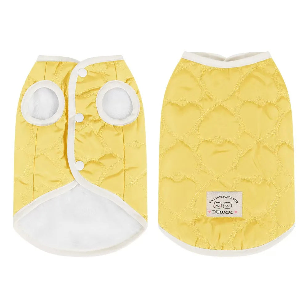 Eco-friendly Cloud Velvet Dog Clothes - New Autumn Winter Solid Thickened Soft Warm Comfortable Classic Style